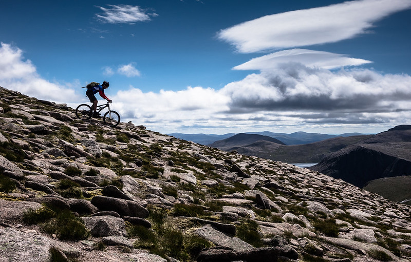 Descending from Cairngorm on a glorious summer day