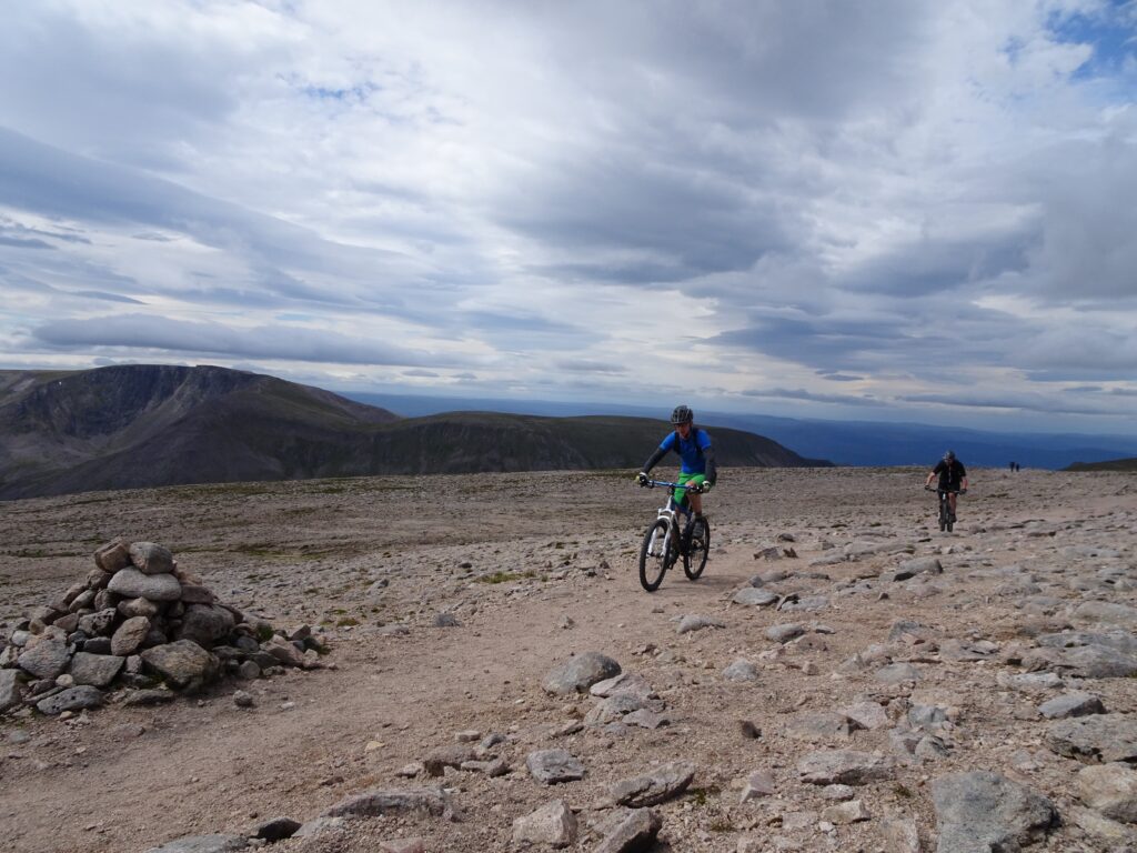 Riding Ben Macdui in the Cairngorms