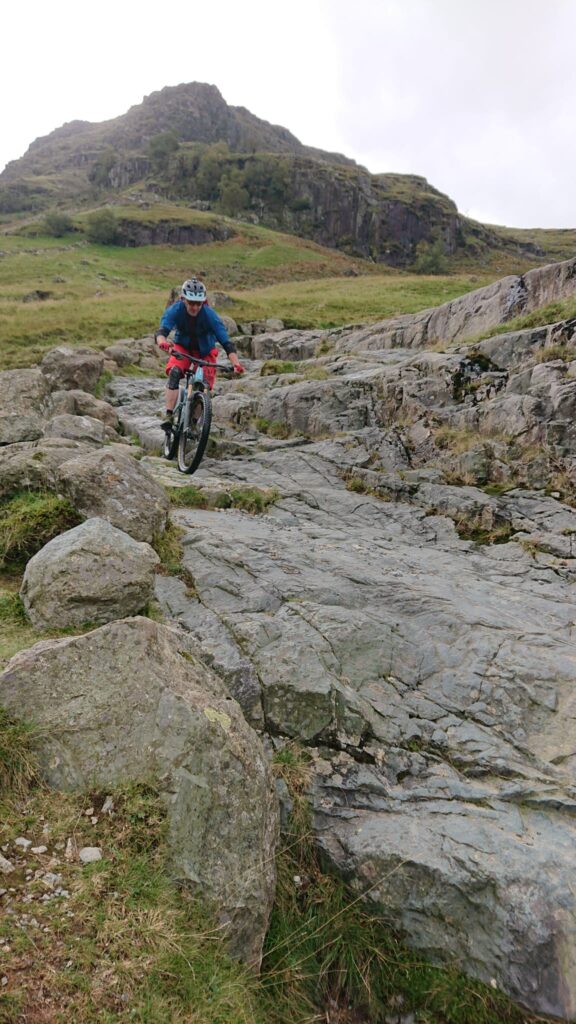 Lovely rock slabs on the descent from Styhead to Stockley Bridge