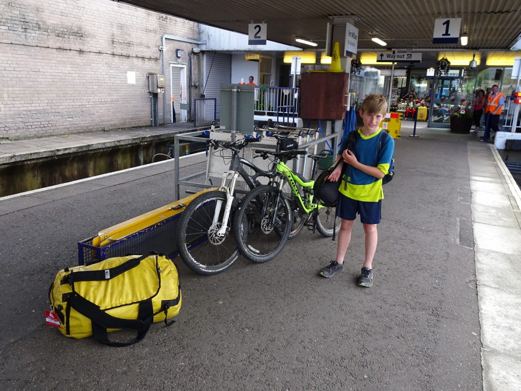 Bikes at Fort William station